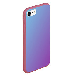 Чехол iPhone 7/8 матовый Градиент - слива в небе, цвет: 3D-малиновый — фото 2