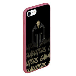 Чехол iPhone 7/8 матовый Gaimin Gladiators style, цвет: 3D-малиновый — фото 2