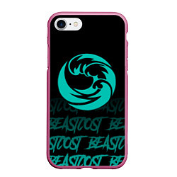 Чехол iPhone 7/8 матовый Beastcoast, цвет: 3D-малиновый