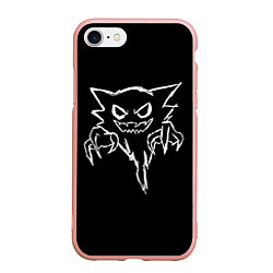 Чехол iPhone 7/8 матовый Evil ghost, цвет: 3D-светло-розовый