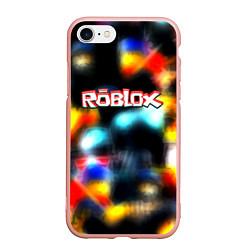 Чехол iPhone 7/8 матовый Roblox game 2023, цвет: 3D-светло-розовый