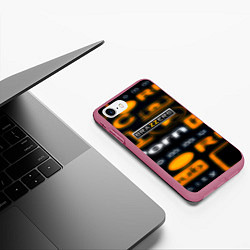 Чехол iPhone 7/8 матовый Brazzers hub, цвет: 3D-малиновый — фото 2