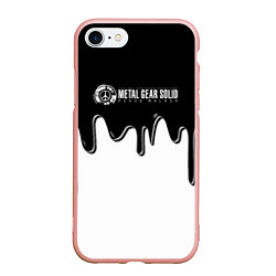 Чехол iPhone 7/8 матовый Metal Gear kojima, цвет: 3D-светло-розовый