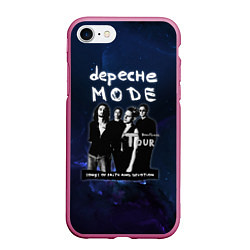 Чехол iPhone 7/8 матовый Depeche Mode - Devotional тур, цвет: 3D-малиновый