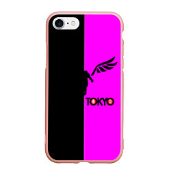Чехол iPhone 7/8 матовый Токийские мстители черно-розовый, цвет: 3D-светло-розовый