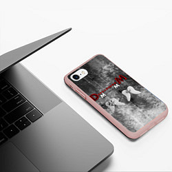 Чехол iPhone 7/8 матовый Depeche Mode - Memento Mori gothic, цвет: 3D-светло-розовый — фото 2