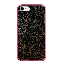 Чехол iPhone 7/8 матовый Триумф хаоса, цвет: 3D-малиновый