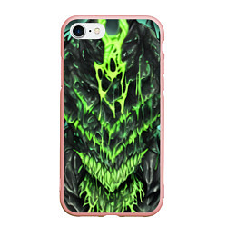 Чехол iPhone 7/8 матовый Green slime, цвет: 3D-светло-розовый