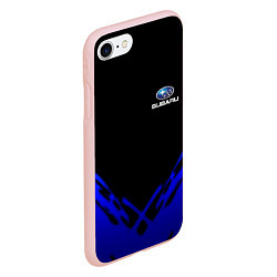 Чехол iPhone 7/8 матовый Subaru geomery, цвет: 3D-светло-розовый — фото 2