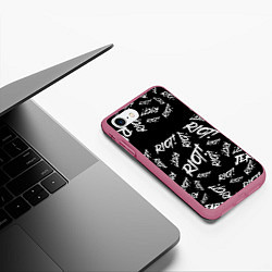 Чехол iPhone 7/8 матовый Paramore alllogo, цвет: 3D-малиновый — фото 2