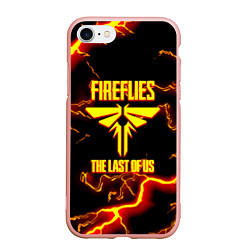 Чехол iPhone 7/8 матовый The Last of Us thunderstorm, цвет: 3D-светло-розовый