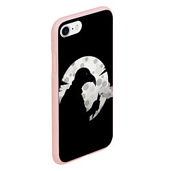 Чехол iPhone 7/8 матовый Чумной доктор и белая луна, цвет: 3D-светло-розовый — фото 2