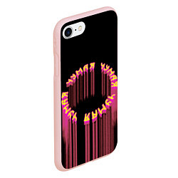 Чехол iPhone 7/8 матовый Чумая круг, цвет: 3D-светло-розовый — фото 2