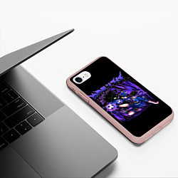 Чехол iPhone 7/8 матовый Бачира - Блю Лок, цвет: 3D-светло-розовый — фото 2