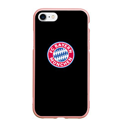 Чехол iPhone 7/8 матовый Бавария фк клуб, цвет: 3D-светло-розовый
