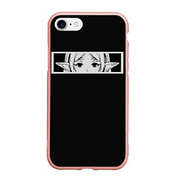 Чехол iPhone 7/8 матовый Взгляд Фрирен, цвет: 3D-светло-розовый