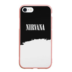 Чехол iPhone 7/8 матовый Nirvana текстура, цвет: 3D-светло-розовый