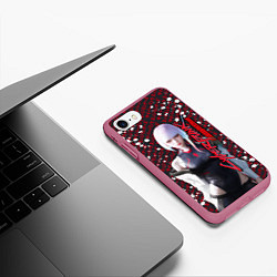 Чехол iPhone 7/8 матовый Lucyna Kushinada - Cyberpunk: Edgerunners, цвет: 3D-малиновый — фото 2