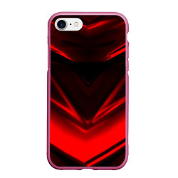 Чехол iPhone 7/8 матовый Geometry stripes line, цвет: 3D-малиновый