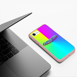 Чехол iPhone 7/8 матовый Палитра чикен ган, цвет: 3D-светло-розовый — фото 2