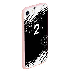 Чехол iPhone 7/8 матовый Destiny абстракция краски рпг, цвет: 3D-светло-розовый — фото 2