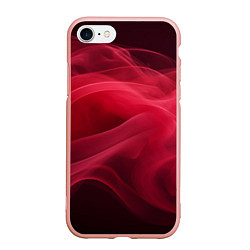 Чехол iPhone 7/8 матовый Дым бордо, цвет: 3D-светло-розовый