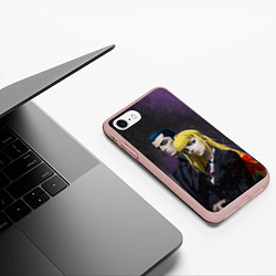 Чехол iPhone 7/8 матовый Ведьма и зверь - Маг и путеводитель, цвет: 3D-светло-розовый — фото 2
