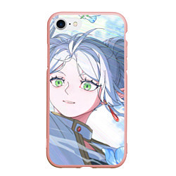 Чехол iPhone 7/8 матовый Sousou no Frieren Фрирен beautiful smile, цвет: 3D-светло-розовый