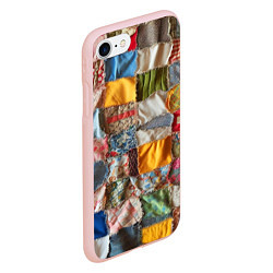 Чехол iPhone 7/8 матовый Patchwork - ai art, цвет: 3D-светло-розовый — фото 2