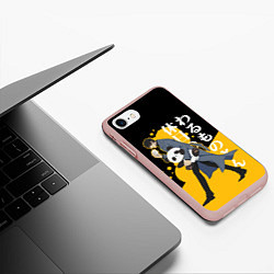 Чехол iPhone 7/8 матовый Выхлдной господина злодея, цвет: 3D-светло-розовый — фото 2