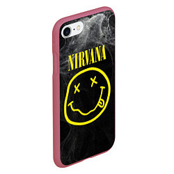Чехол iPhone 7/8 матовый Nirvana Smoke, цвет: 3D-малиновый — фото 2