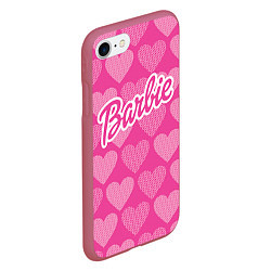 Чехол iPhone 7/8 матовый Barbie, цвет: 3D-малиновый — фото 2