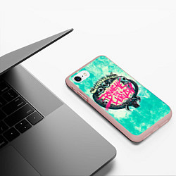 Чехол iPhone 7/8 матовый BMTH: Sempiternal, цвет: 3D-светло-розовый — фото 2