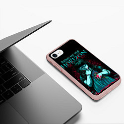 Чехол iPhone 7/8 матовый BMTH: Zombie Girl, цвет: 3D-светло-розовый — фото 2