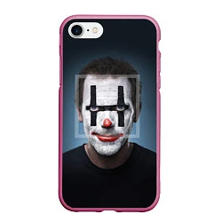 Чехол iPhone 7/8 матовый Clown House MD, цвет: 3D-малиновый