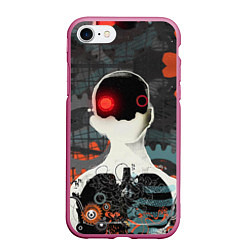 Чехол iPhone 7/8 матовый Three Days Grace, цвет: 3D-малиновый