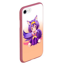 Чехол iPhone 7/8 матовый No Game No Life, цвет: 3D-малиновый — фото 2