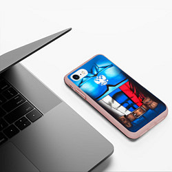 Чехол iPhone 7/8 матовый Капитан Россия, цвет: 3D-светло-розовый — фото 2
