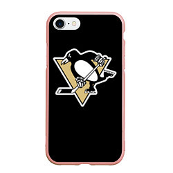 Чехол iPhone 7/8 матовый Pittsburgh Penguins: Crosby, цвет: 3D-светло-розовый