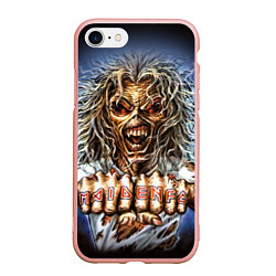 Чехол iPhone 7/8 матовый Iron Maiden: Maidenfc, цвет: 3D-светло-розовый