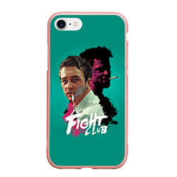 Чехол iPhone 7/8 матовый Fight Club Stories, цвет: 3D-светло-розовый