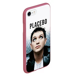 Чехол iPhone 7/8 матовый Placebo: Brian Molko, цвет: 3D-малиновый — фото 2