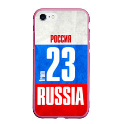 Чехол iPhone 7/8 матовый Russia: from 23, цвет: 3D-малиновый
