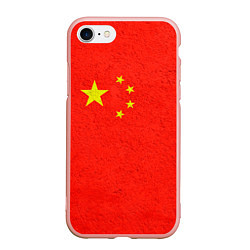 Чехол iPhone 7/8 матовый Китай, цвет: 3D-светло-розовый