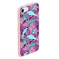 Чехол iPhone 7/8 матовый Summer paradise, цвет: 3D-светло-розовый — фото 2