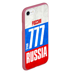 Чехол iPhone 7/8 матовый Russia: from 777, цвет: 3D-малиновый — фото 2