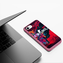 Чехол iPhone 7/8 матовый CS:GO Beast AWP, цвет: 3D-малиновый — фото 2