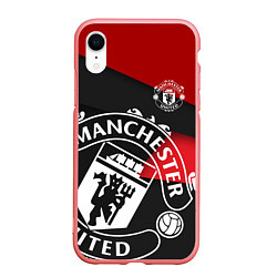 Чехол iPhone XR матовый FC Man United: Exclusive, цвет: 3D-баблгам