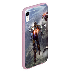 Чехол iPhone XR матовый ANTHEM цвета 3D-розовый — фото 2
