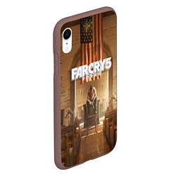 Чехол iPhone XR матовый Far Cry 5, цвет: 3D-коричневый — фото 2